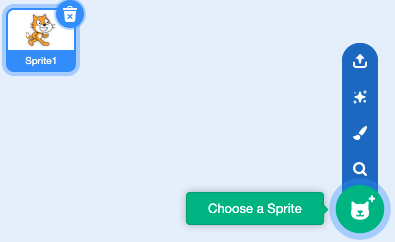 choosing a sprite from menu
